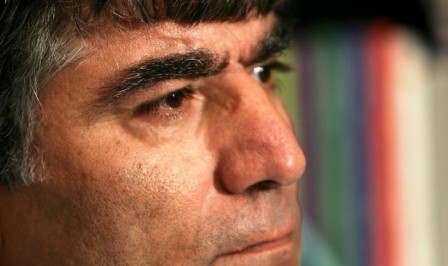 Turkish-Armenian editor Dink ponders in his office in Istanbul